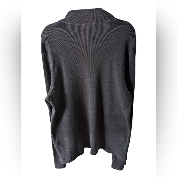 Michael Kors Men's Navy Blue Quarter Zip-Up Sweater - Picture 3 of 4